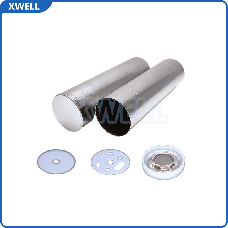 21700 Cylindrical Battery Housing Set - Pre-Nickel-Plated Steel Shell + Safety Explosion-Proof Cap + Insulation Pads