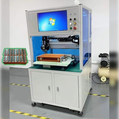 Καλή τιμή Μηχανή συγκόλλησης μονής όψης αυτόματης συσκευασίας μπαταριών για κυλινδρικό στοιχείο 18650 21700 σε απευθείας σύνδεση